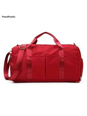 Waterproof Oxford Gym Duffel Bag Dry Wet Separated Shoes Compartment